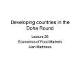Developing countries in the Doha Round PowerPoint PPT Presentation