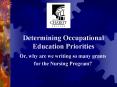 Determining Occupational Education Priorities PowerPoint PPT Presentation