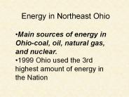 Energy in Northeast Ohio
