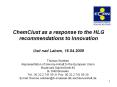 ChemClust as a response to the HLG recommendations to Innovation Usti nad Labem, 16.04.2009 PowerPoint PPT Presentation