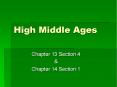 High Middle Ages PowerPoint PPT Presentation