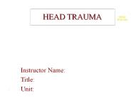 HEAD TRAUMA