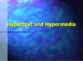 Hypertext and Hypermedia PowerPoint PPT Presentation