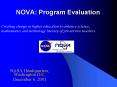 NOVA: Program Evaluation PowerPoint PPT Presentation