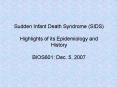 SIDS: Introduction PowerPoint PPT Presentation