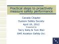 Practical steps to proactively measure safety performance PowerPoint PPT Presentation