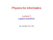 Lecture 3 Laplace transform