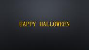 Happy halloween