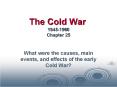 The Cold War 1945-1960 Chapter 25 PowerPoint PPT Presentation
