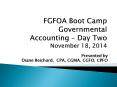 FGFOA Boot Camp Governmental Accounting  PowerPoint PPT Presentation
