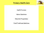 Primary Health Care