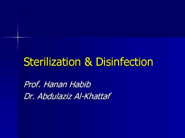 Sterilization