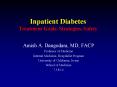 Inpatient Diabetes Treatment Goals, Strategies, Safety PowerPoint PPT Presentation