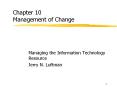 Chapter 10 Management of Change PowerPoint PPT Presentation