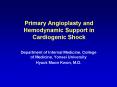 Primary Angioplasty and Hemodynamic Support in Cardiogenic Shock PowerPoint PPT Presentation