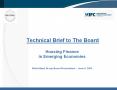 Technical Brief to The Board  Housing Finance in Emerging Economies  World Bank Group Board Presentation - June 9, 2005 PowerPoint PPT Presentation