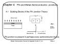 Chapter 4  PN and Metal-Semiconductor Junctions PowerPoint PPT Presentation