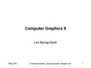 Computer Graphics 9