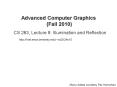 Advanced Computer Graphics  (Fall 2010) PowerPoint PPT Presentation