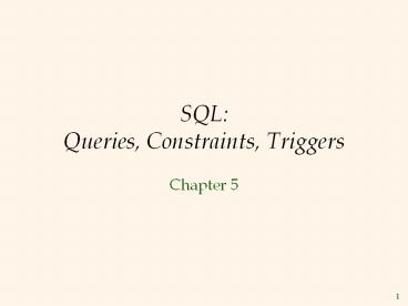 PPT – Triggers in SQL PowerPoint presentation | free to download - id ...