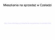 Nieruchomości Czeladź - KLIKmapa.pl