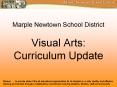 Marple Newtown School District  Visual Arts: Curriculum Update PowerPoint PPT Presentation