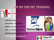 SAP BO ONLINE TRAINING IN INDIA