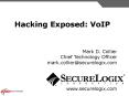Cutting Edge VoIP Security Issues Color PowerPoint PPT Presentation