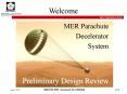 MER Parachute PowerPoint PPT Presentation