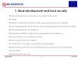1. Rural development and food security PowerPoint PPT Presentation