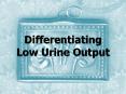 Differentiating Low Urine Output PowerPoint PPT Presentation
