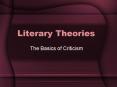 Literary Theories PowerPoint PPT Presentation