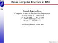 Brain Computer Interface in BMI PowerPoint PPT Presentation
