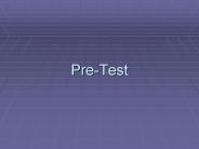 Pre-Test