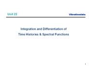 Integration and Differentiation of Time Histories