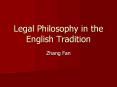 Legal Philosophy in the English Tradition PowerPoint PPT Presentation