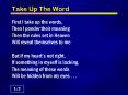 Take Up The Word PowerPoint PPT Presentation