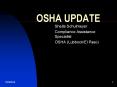 OSHA UPDATE PowerPoint PPT Presentation