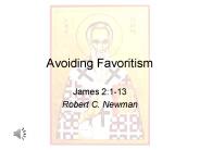 Avoiding Favoritism