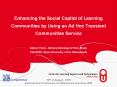 Enhancing the Social Capital of Learning Communities by Using an Ad Hoc Transient Communities Service  Sibren Fetter, Adriana Berlanga PowerPoint PPT Presentation