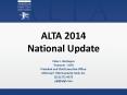 ALTA 2014 National Update PowerPoint PPT Presentation
