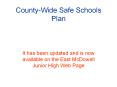 County-Wide Safe Schools Plan PowerPoint PPT Presentation