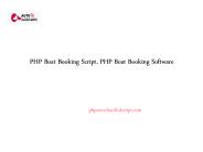PHP Boat Booking Script, PHP Boat Booking Software
