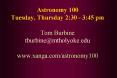 Astronomy 100 Tuesday, Thursday 2:30 - 3:45 pm Tom Burbine tburbine@mtholyoke.edu www.xanga.com/astronomy100 PowerPoint PPT Presentation
