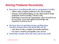 Solving Problems Recursively PowerPoint PPT Presentation