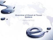 Overview of Cheat at Texas Holdem