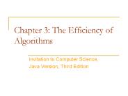 Chapter 3: The Efficiency of Algorithms