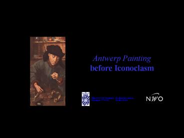 Antwerp Painting before Iconoclasm