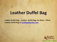 Leather Duffel Bag