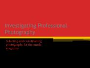 Photographic Research Powerpoint